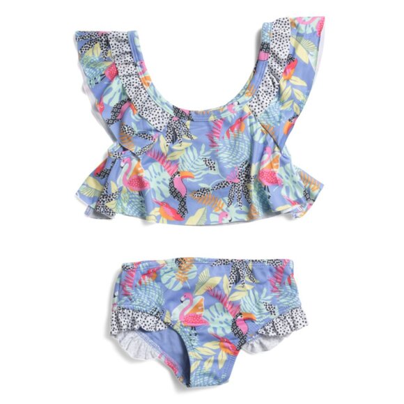VINCE CAMUTO multi Little Girls Printed Two-piece Swimsuit Set